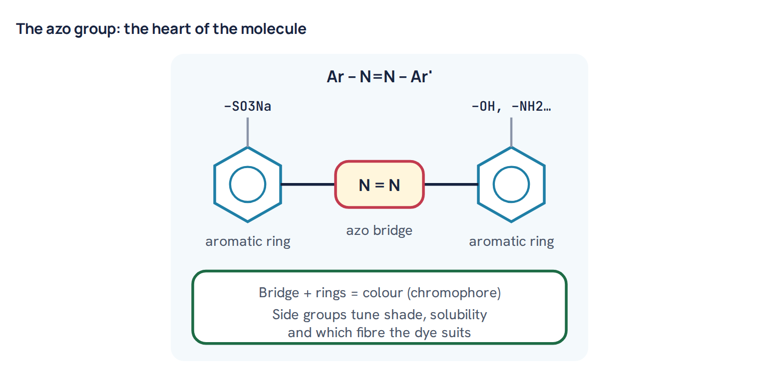 The azo group: the heart of the molecule