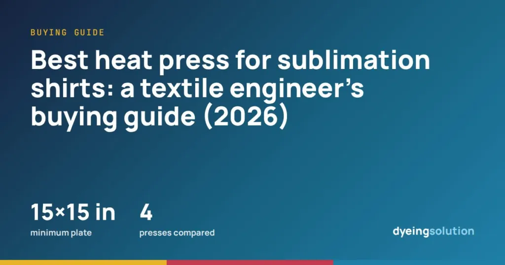 Best heat press for sublimation shirts: a textile engineer's buying guide (2026)