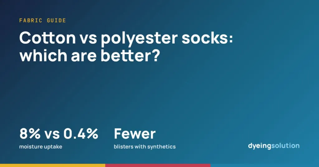 Cotton vs polyester socks: which are better?