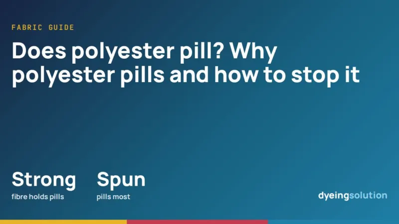 Does polyester pill? Why polyester pills and how to stop it