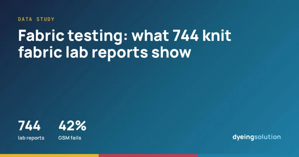 Fabric testing: what 744 knit fabric lab reports show