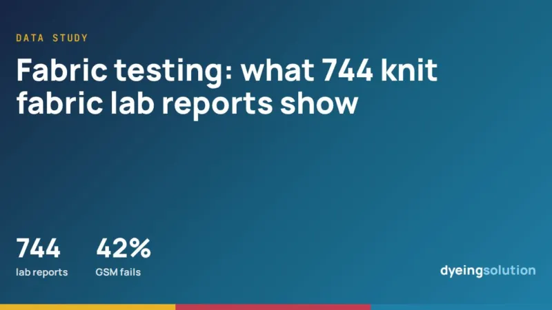 Fabric testing: what 744 knit fabric lab reports show