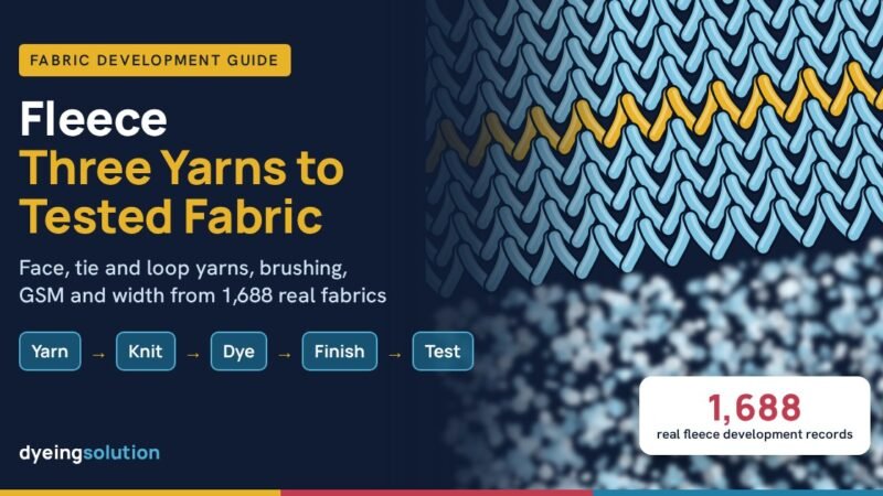 Fleece fabric development: from three yarns to tested fabric