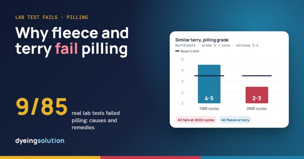 Why fleece and terry fail the pilling test: 7 real cases from 85 lab reports