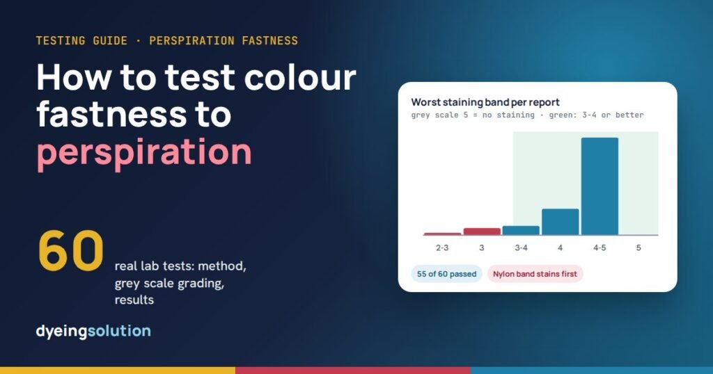 How to test colour fastness to perspiration: acid and alkaline method and real results