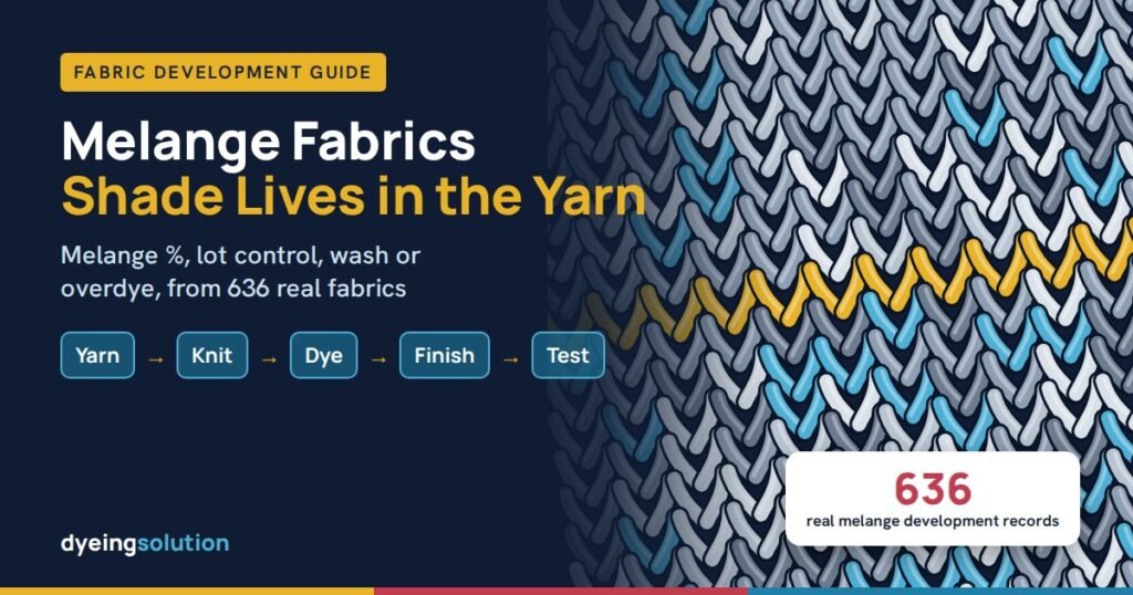 Melange (heather) fabric development: from yarn to tested fabric