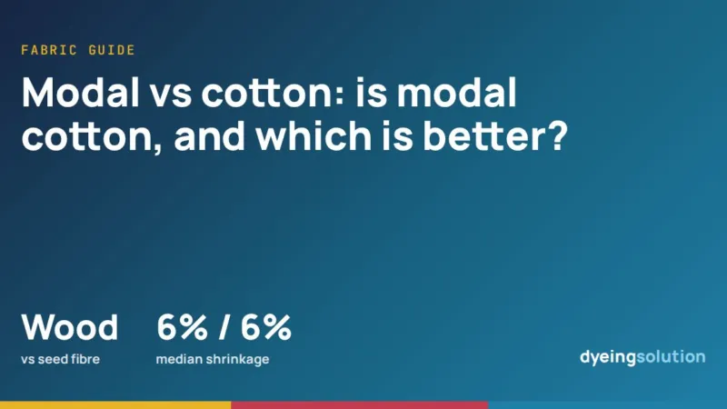 Modal vs cotton: is modal cotton, and which is better?