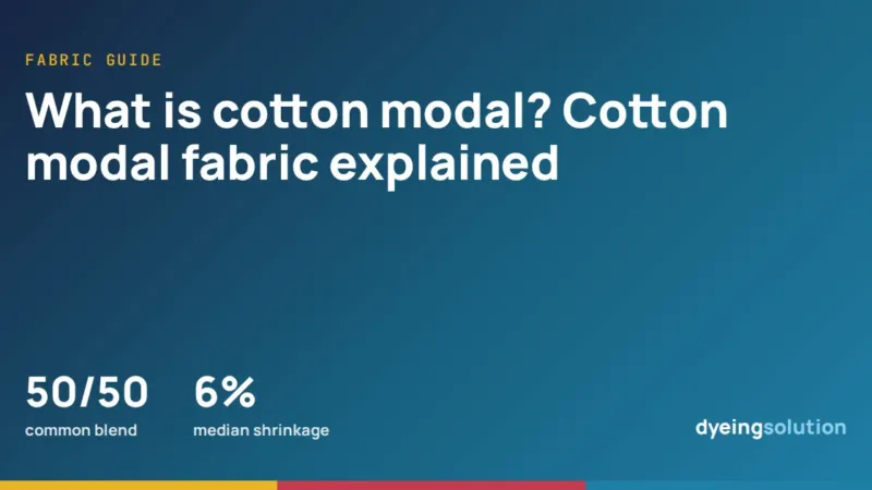 What is cotton modal? Cotton modal fabric explained