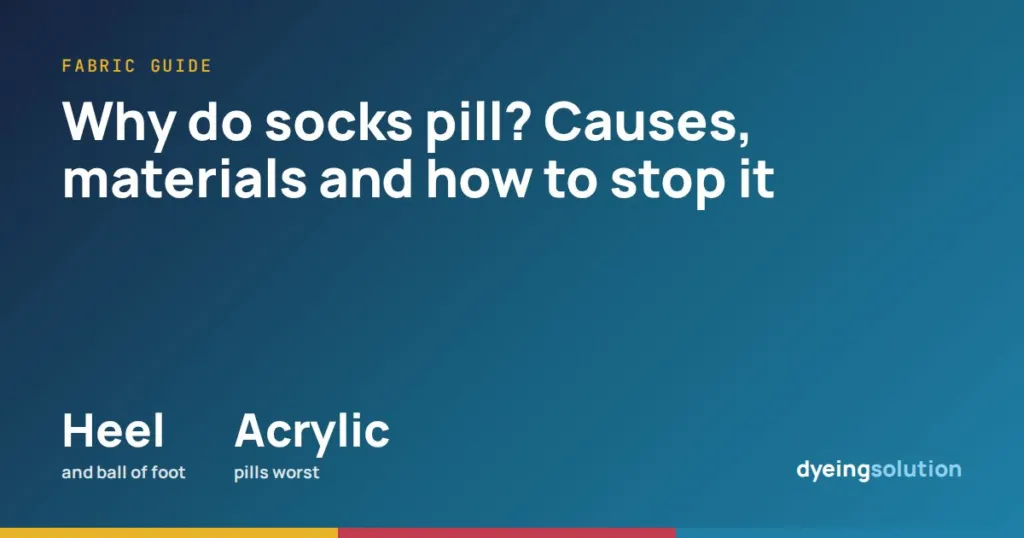 Why do socks pill? Causes, materials and how to stop it