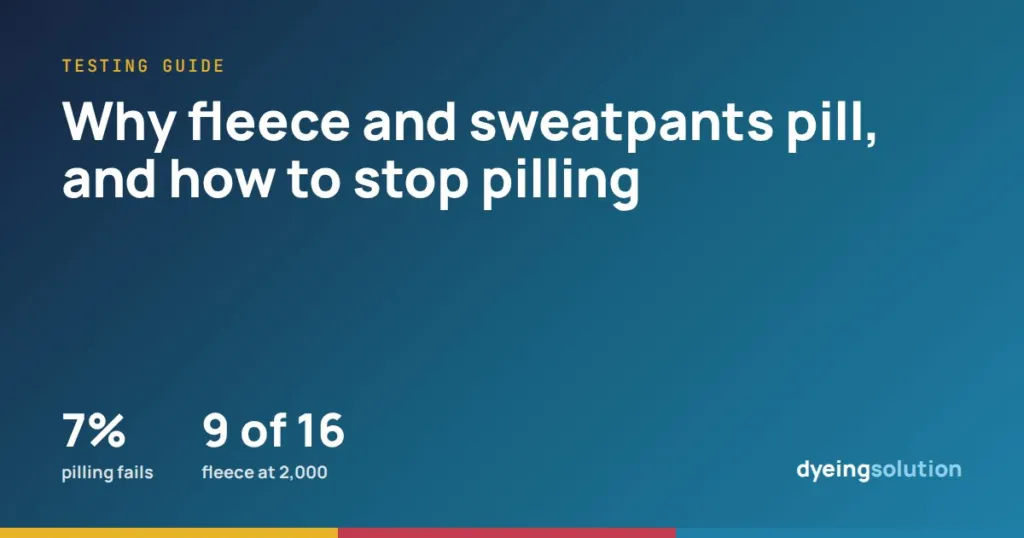 Why fleece and sweatpants pill, and how to stop pilling