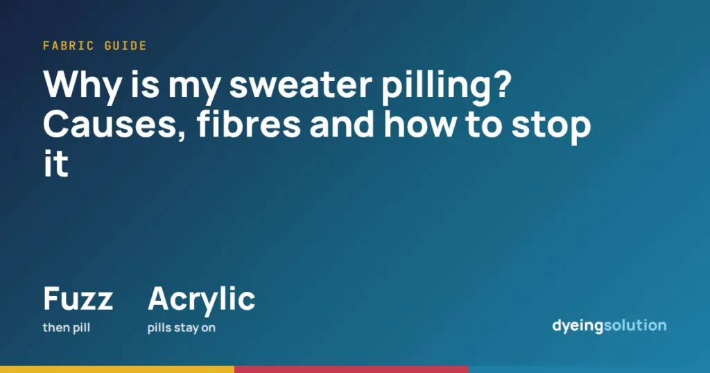 Why is my sweater pilling? Causes, fibres and how to stop it